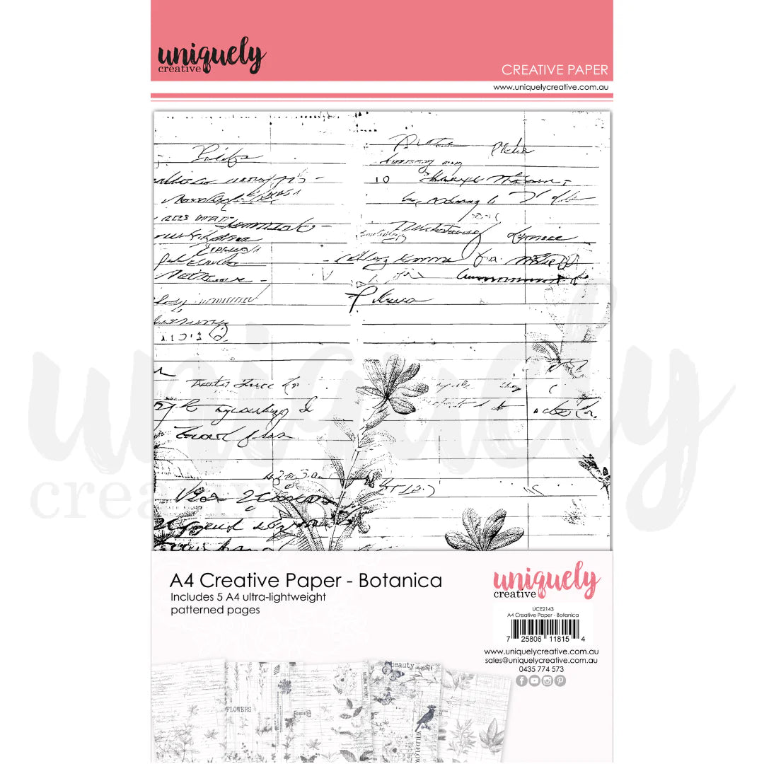 Uniquely Creative A4 Creative Paper – Botanica