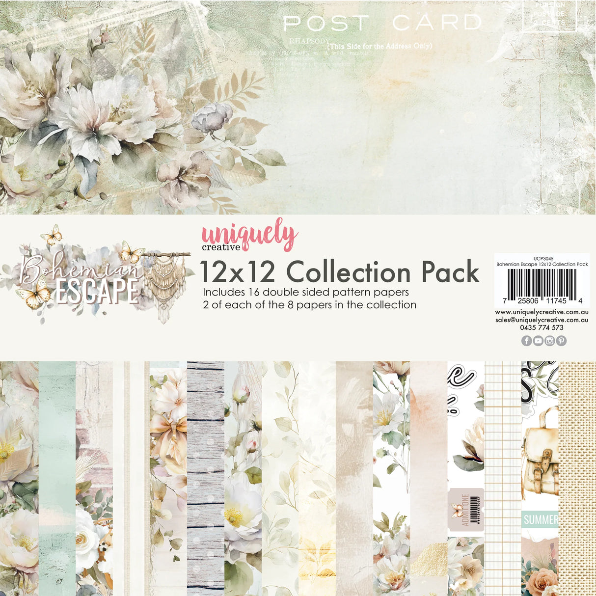 Uniquely Creative Bohemian Escape 12 × 12 Collection Pack