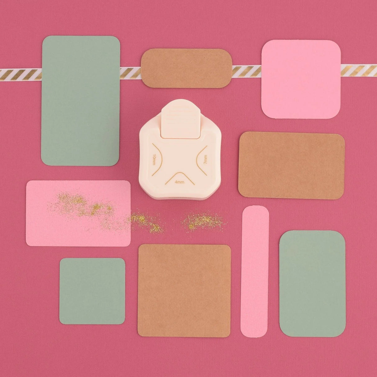 Vaessen Creative 3-in-1 Corner Punch 4-7-10mm