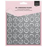 Vaessen Creative 3D Embossing Folder – Wax Seals 5.9×5.9"