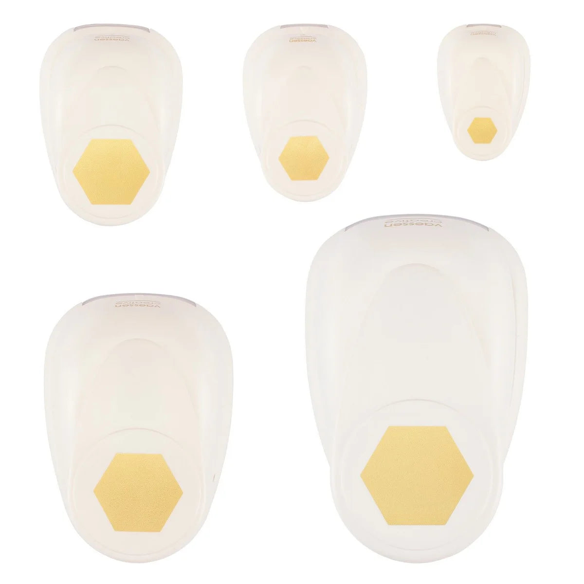 Vaessen Creative Craft Punch Set Hexagons 5pcs - 2137-112