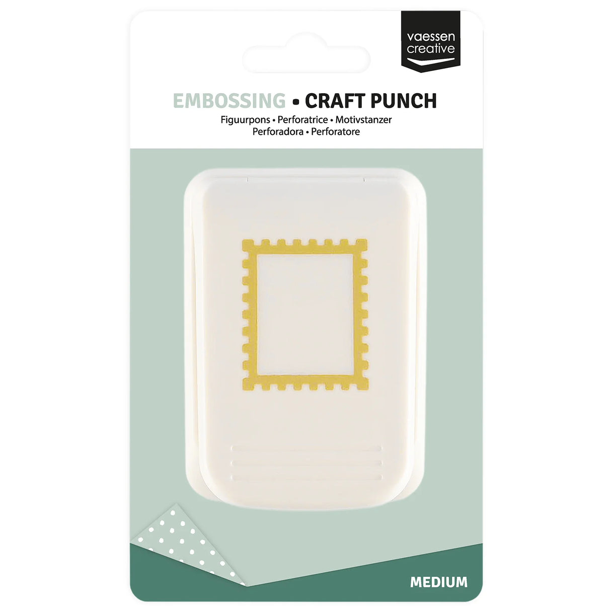 Vaessen Creative Embossing Craft Punch Stamp Medium 2.8x2.4cm - 21478-001