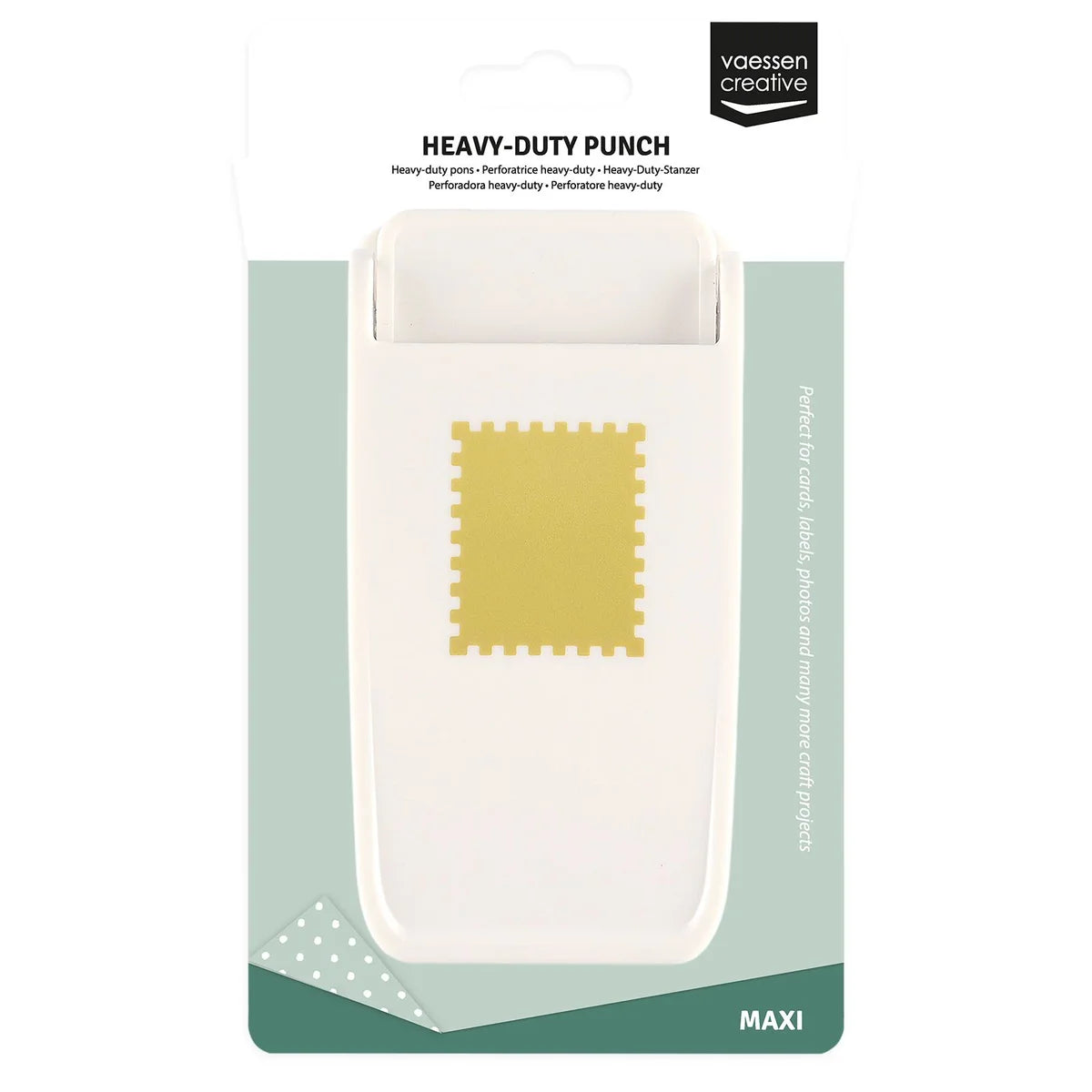 Vaessen Creative Heavy-Duty Craft Punch Stamp Maxi 3.8x3.2cm - 21476-015