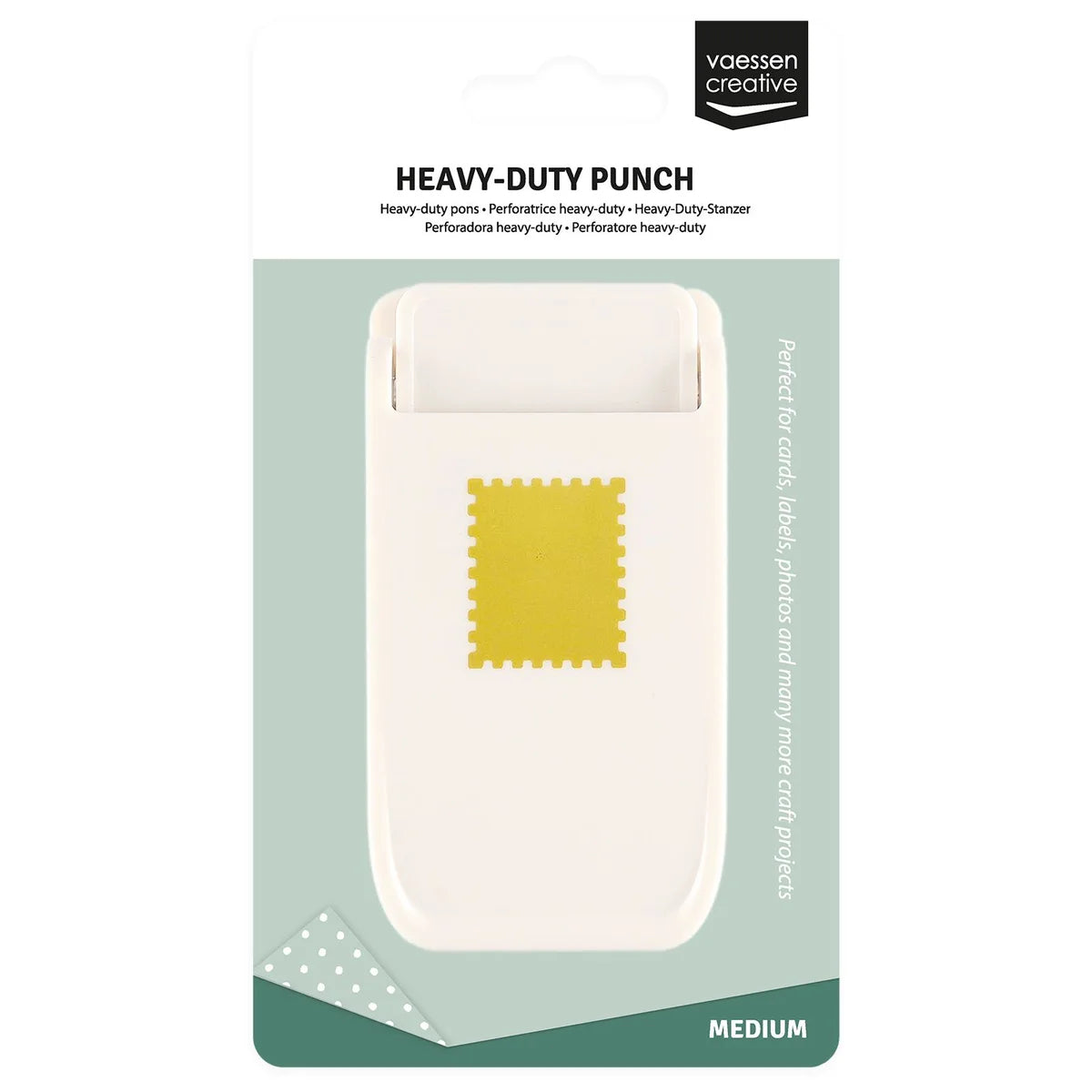 Vaessen Creative Heavy-Duty Craft Punch Stamp Medium 2.5x2.1cm - 21475-012