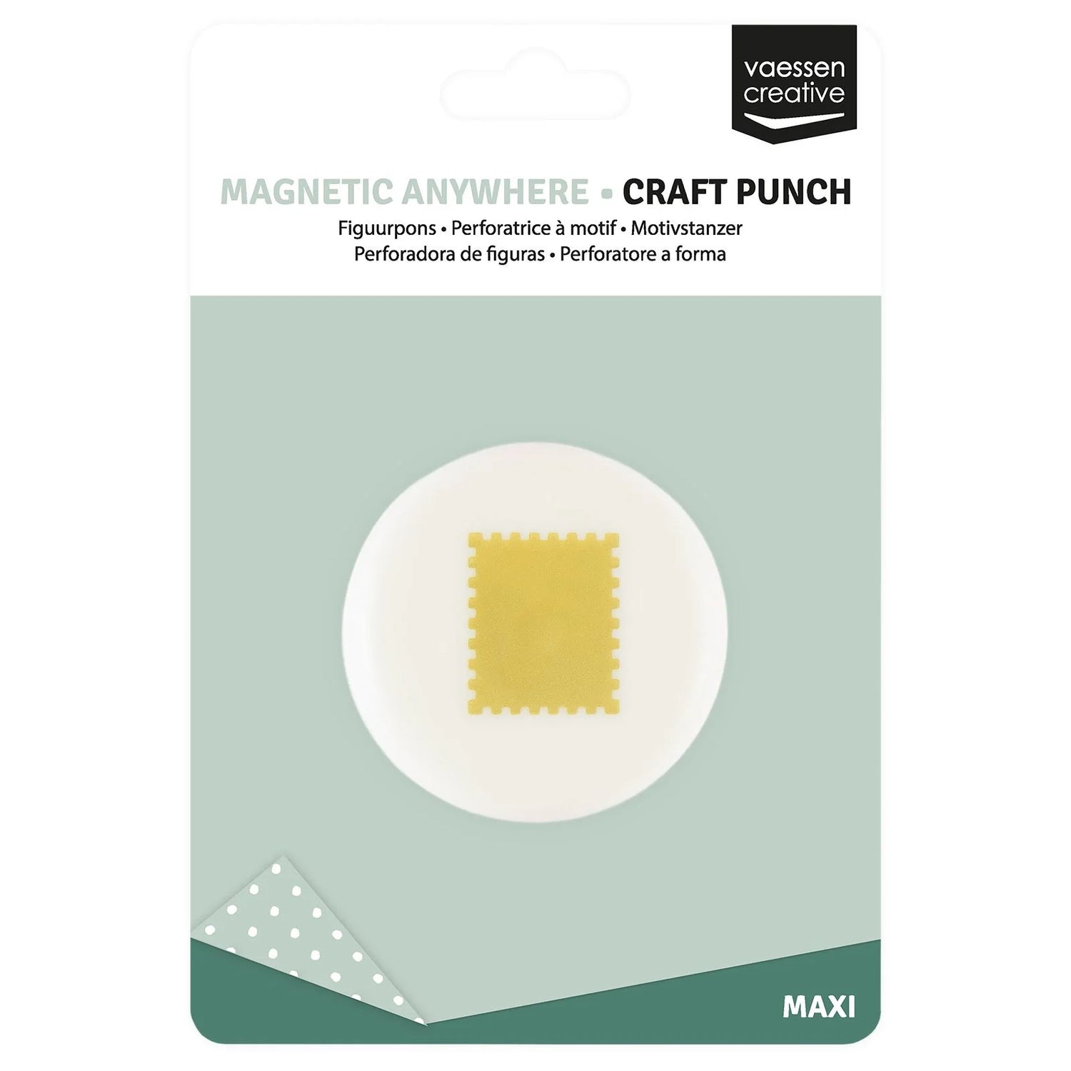Vaessen Creative Magnetic Anywhere Punch Postage Stamp 2.5x2.1cm - 21451-004
