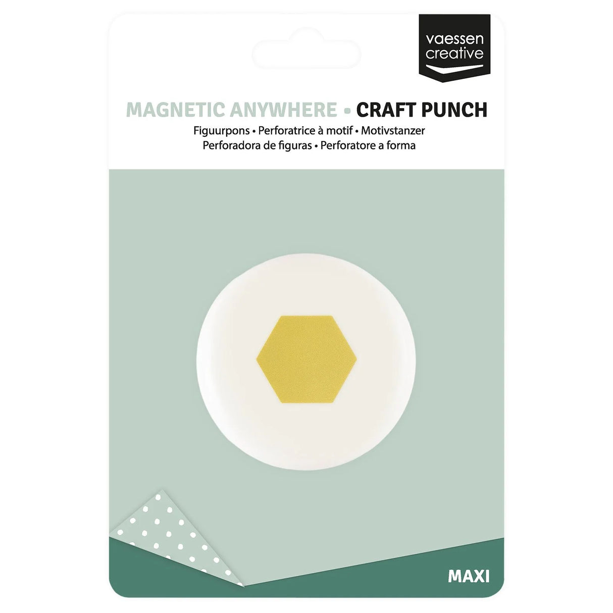 Vaessen Creative Magnetic Anywhere Punch Hexagon 2.5x2.2cm - 21451-003