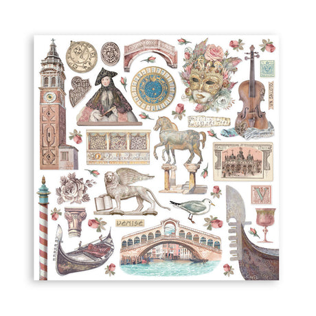 Stamperia Venice City of Art 12x12 Inch Paper Pack (SBBL172)