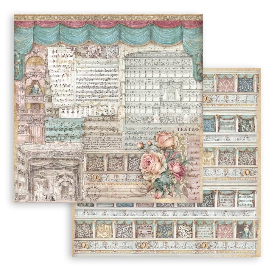 Stamperia Venice City of Art 8x8 Inch Paper Pack (SBBS128)