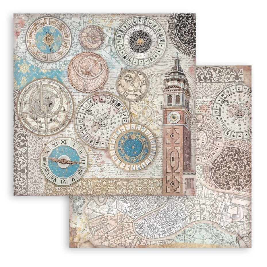 Stamperia Venice City of Art 8x8 Inch Paper Pack (SBBS128)