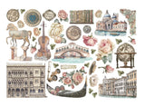Stamperia Venice City of Art Ephemera (40pcs) (DFLCT65)