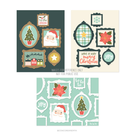 Concord & 9th Very Merry Gallery Stamp Set (6 x 8) & Die Bundle