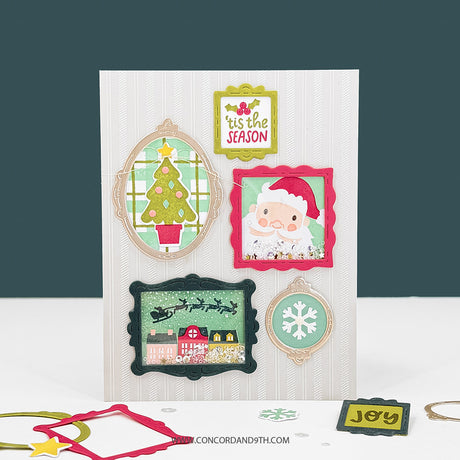 Concord & 9th Very Merry Gallery Stamp Set (6 x 8) & Die Bundle