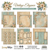 ScrapBoys Vintage Elegance 12x12 Inch Paper Pad (SB-VIEL-08)