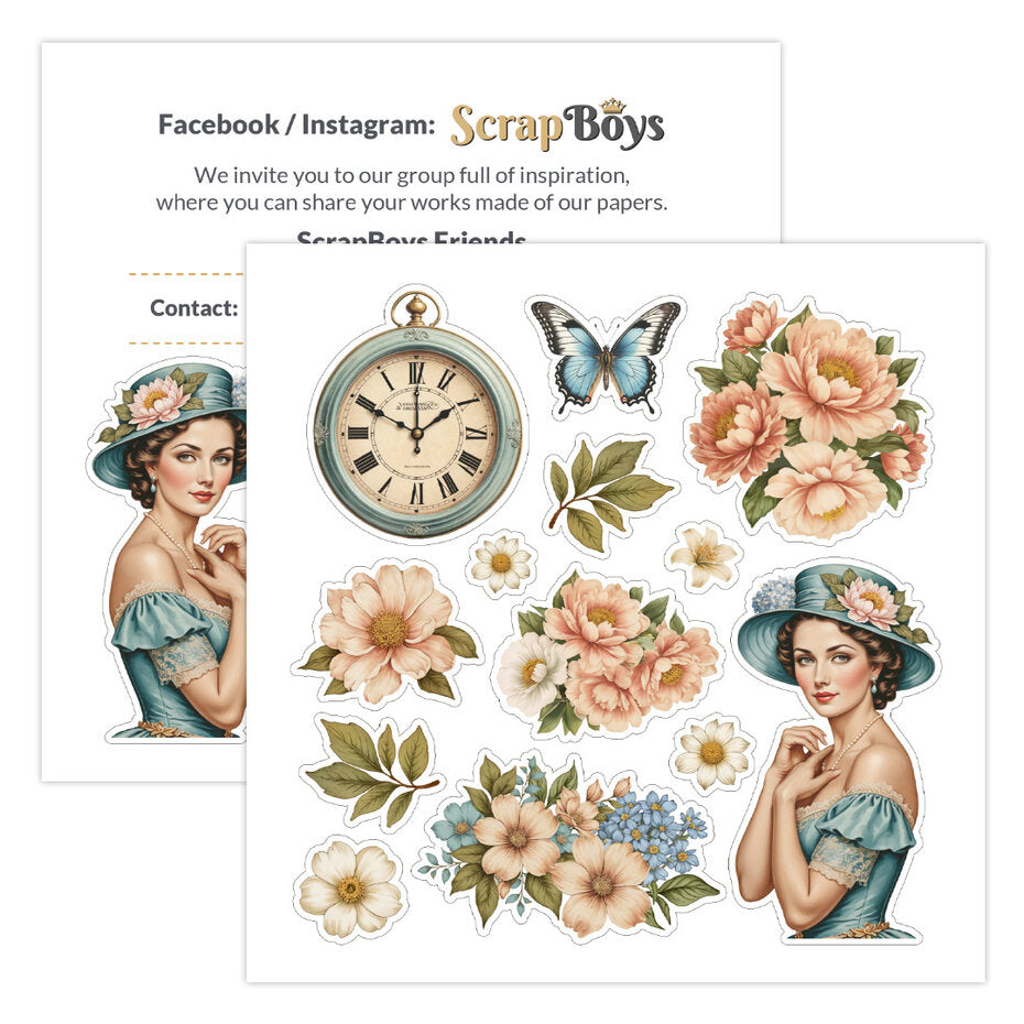 ScrapBoys Vintage Elegance 6x6 Inch Paper Pad (SB-VIEL-09)
