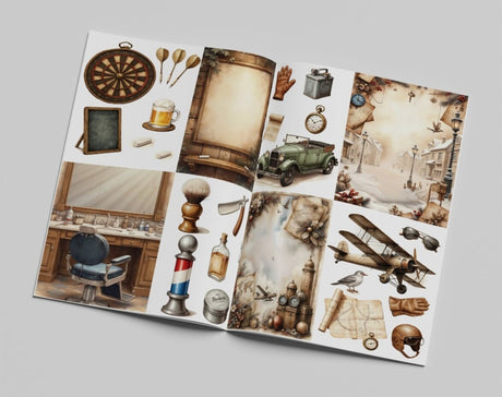 Creatief Art Vintage Gentlemen Cut-Outs (CCOBOEK-008)