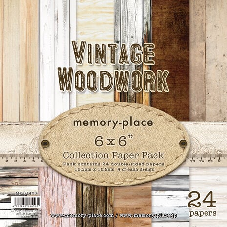 Memory Place Vintage Woodwork 6x6 Inch Paper Pack (MP-61456)