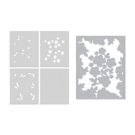 Hero Arts Bitty Floral Bundle Die & Stencil Bundle