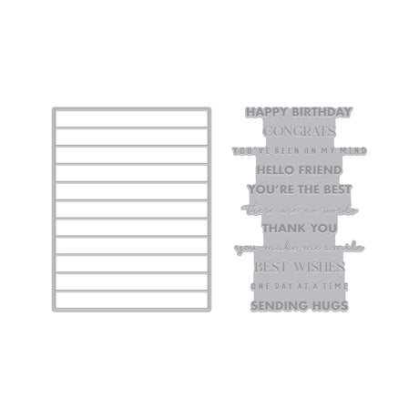 Hero Arts Say It With Style Letterpress & Foil and Die Bundle WB1220