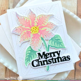 Waffle Flower Crafts Merry Christmas Print Die