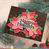 Waffle Flower Crafts Poinsettia Cluster Die