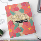 Waffle Flower Crafts Merry Christmas Print Die