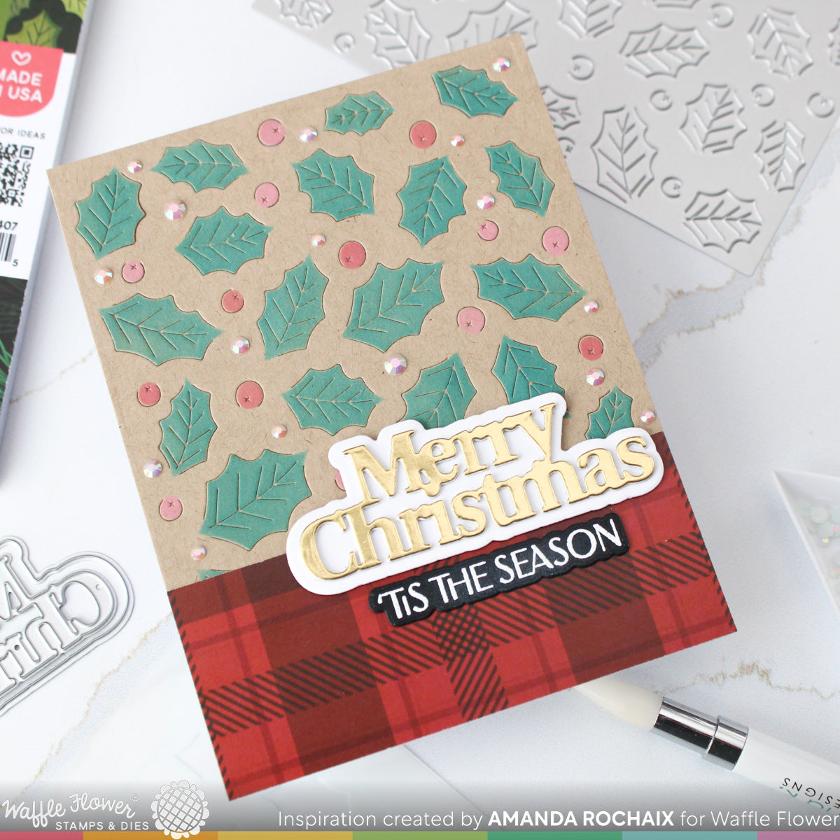 Waffle Flower Crafts Elegant Christmas 2 Combo