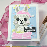 Waffle Flower Crafts Fa-La-La Llama Die-n-stencil