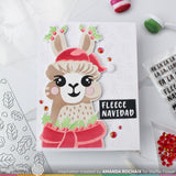 Waffle Flower Crafts Fa-La-La Llama Die-n-stencil