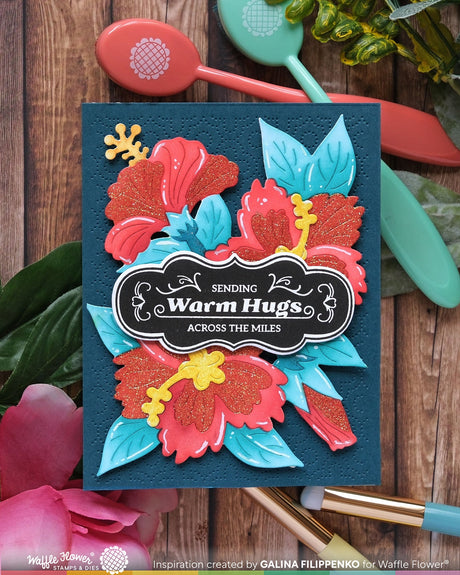 Waffle Flower Crafts Vintage Label 1 Stamp Set