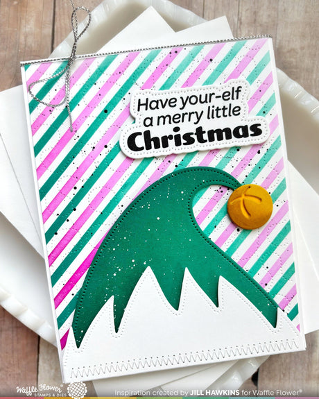 Waffle Flower Crafts Elf-tastic Sentiments Combo