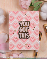 Waffle Flower Craft Happy Chevrons Stencil