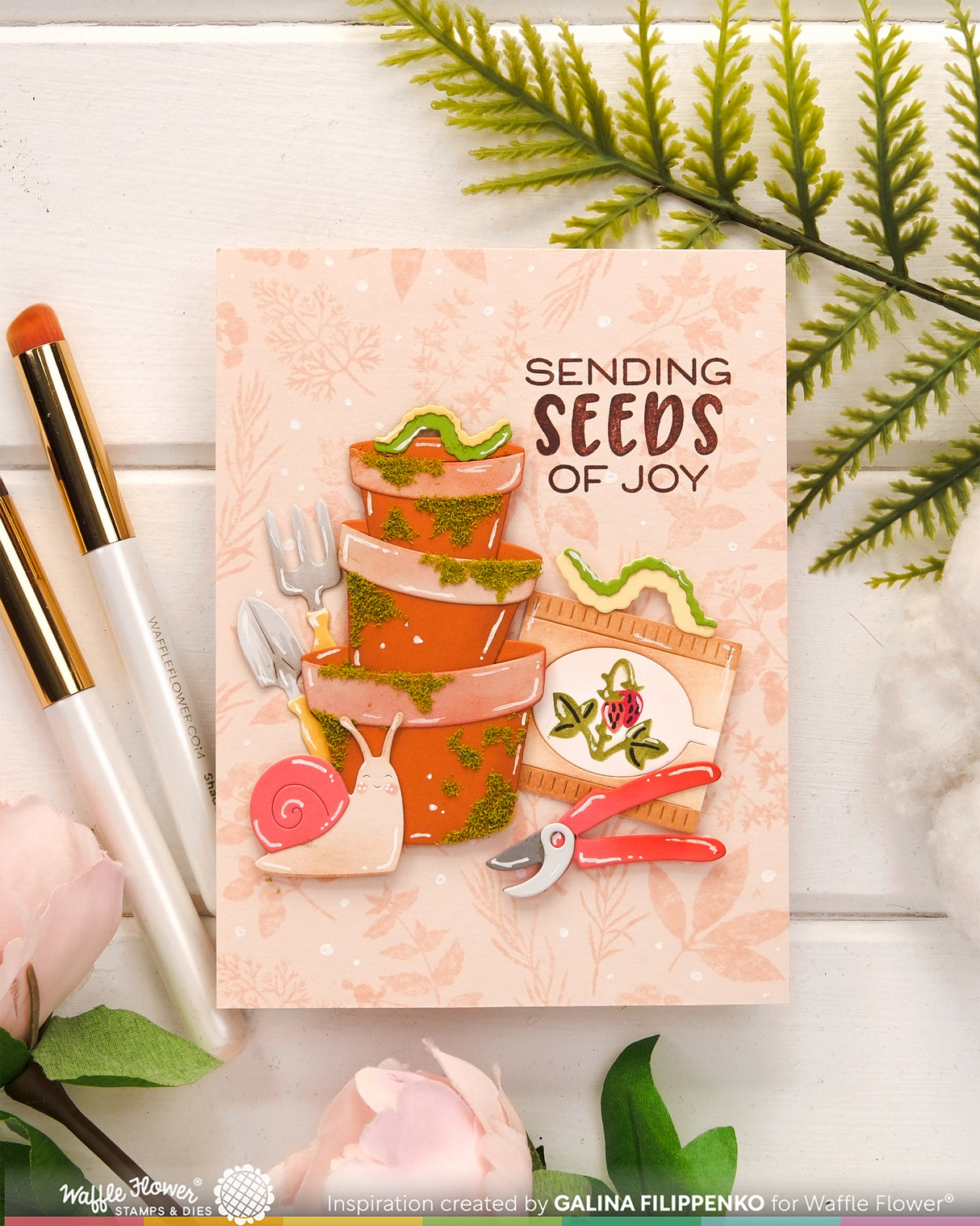 Waffle Flower Craft Pots and Plants Die