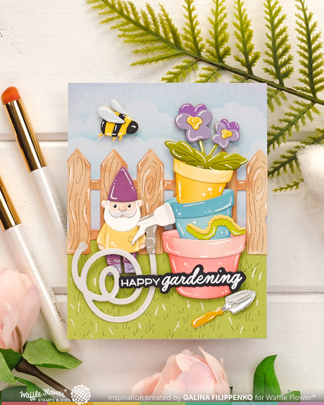 Waffle Flower Craft Pots and Plants Die