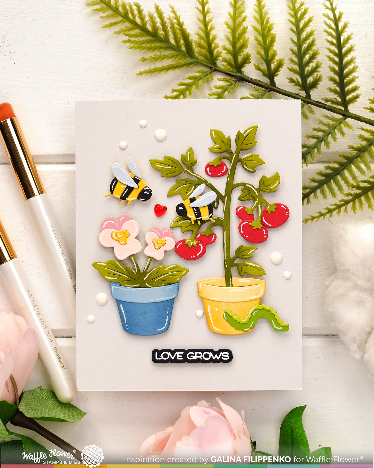 Waffle Flower Craft Pots and Plants Die