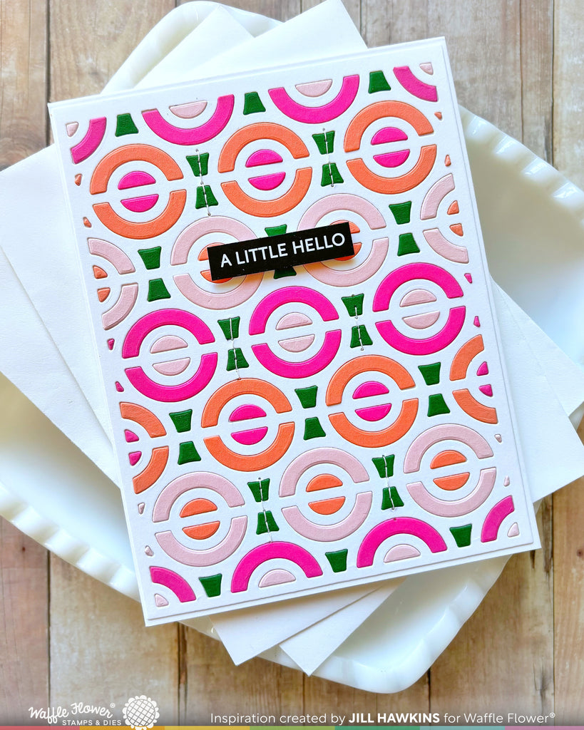 Waffle Flower Craft Happy Circles Stencil