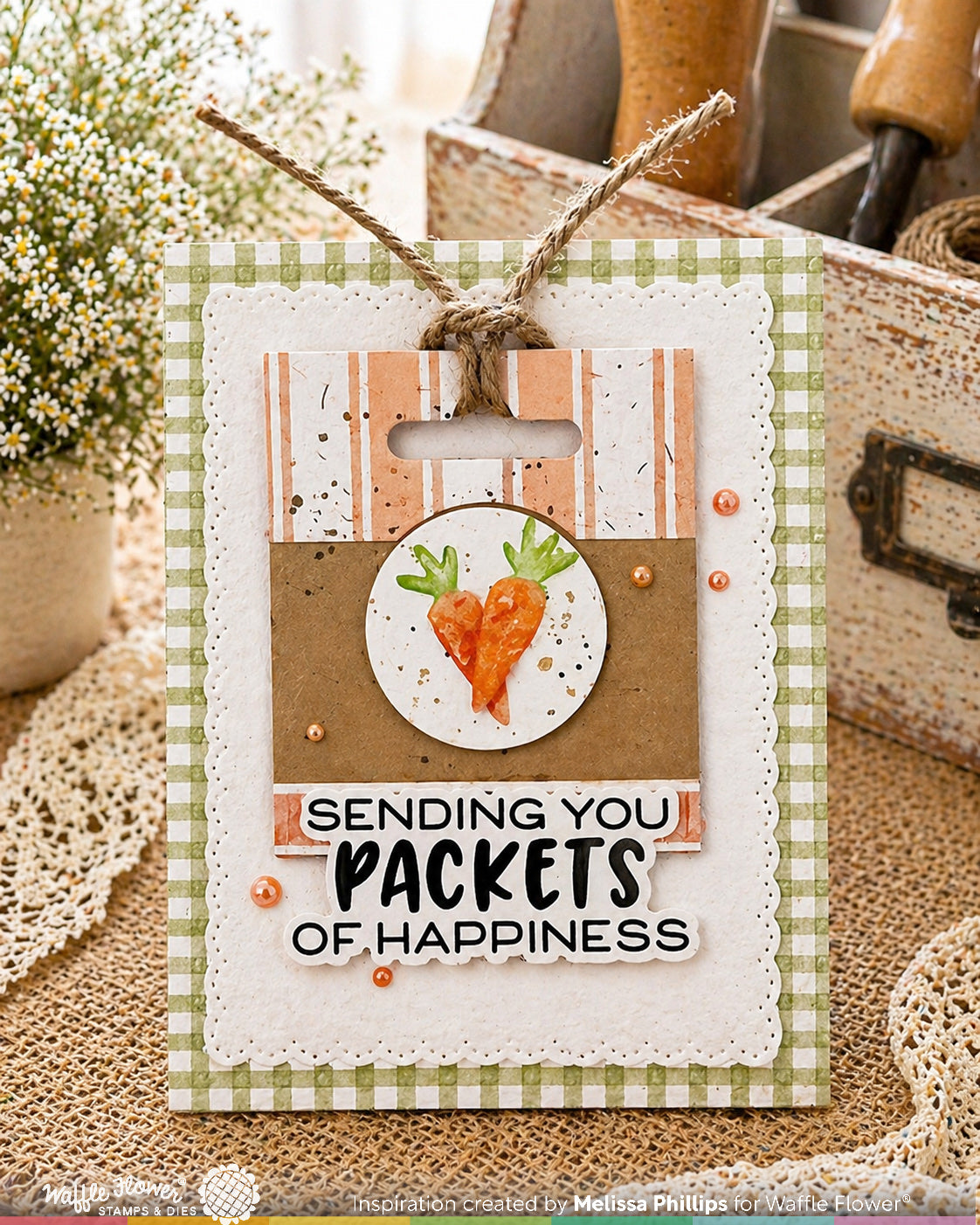 Waffle Flower Craft Green Thumb Sentiments Combo