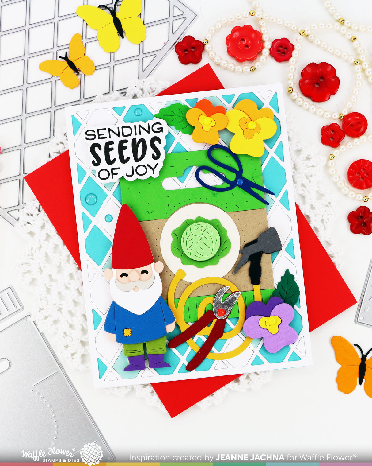 Waffle Flower Craft Green Thumb Sentiments Combo