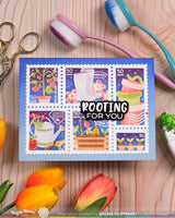 Waffle Flower Craft Postage Collage Gardening Stencil