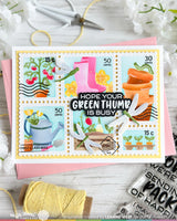 Waffle Flower Craft Postage Collage Gardening Stencil
