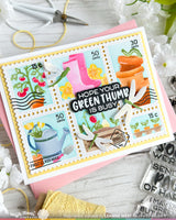 Waffle Flower Craft Postage Collage Gardening Stencil