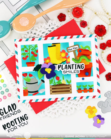 Waffle Flower Craft Happy Herbs Die
