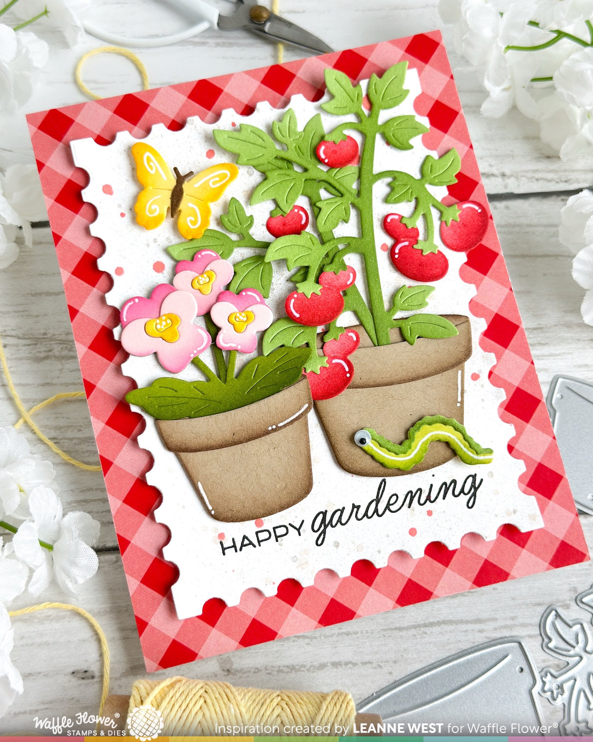 Waffle Flower Craft Pots and Plants Die