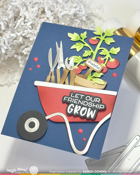 Waffle Flower Craft Garden Backdrop Die