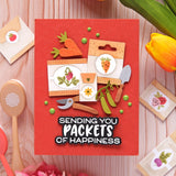 Waffle Flower Craft Postage Collage Seeds Stencil