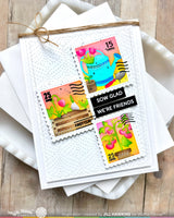 Waffle Flower Craft Postage Collage Gardening Stencil