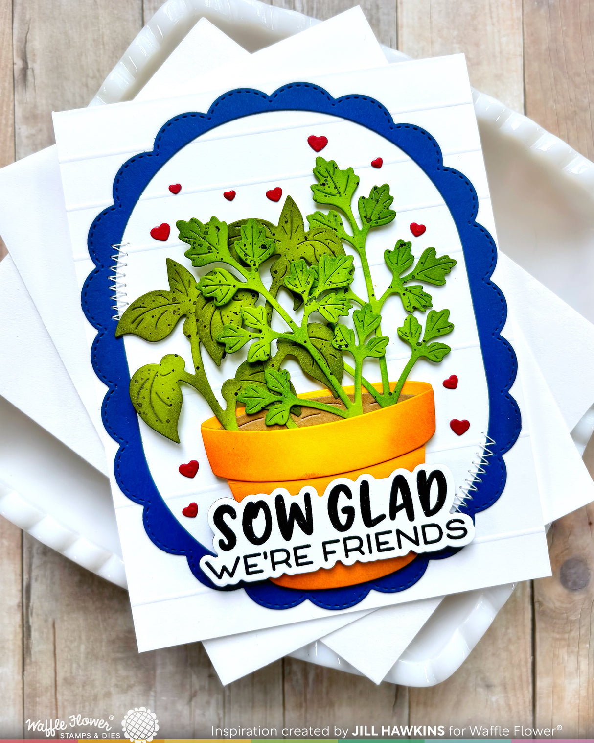 Waffle Flower Craft Happy Herbs Die
