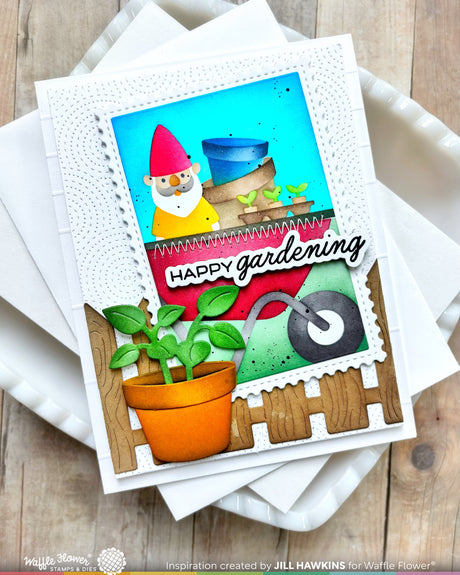 Waffle Flower Craft NPC - Gardening Stencil