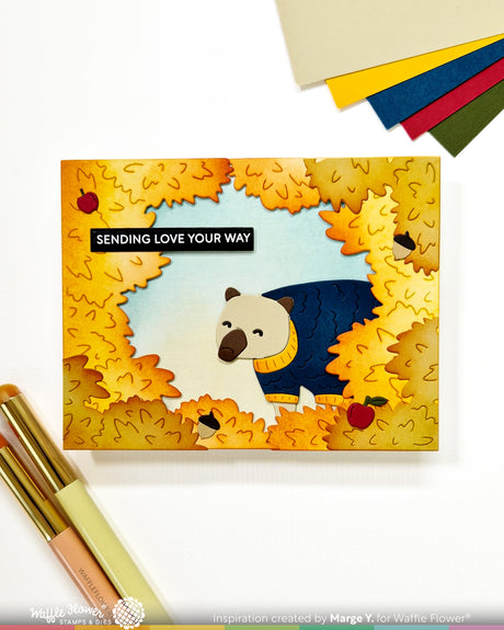 Waffle Flower Leafy Backdrop Die - 422249