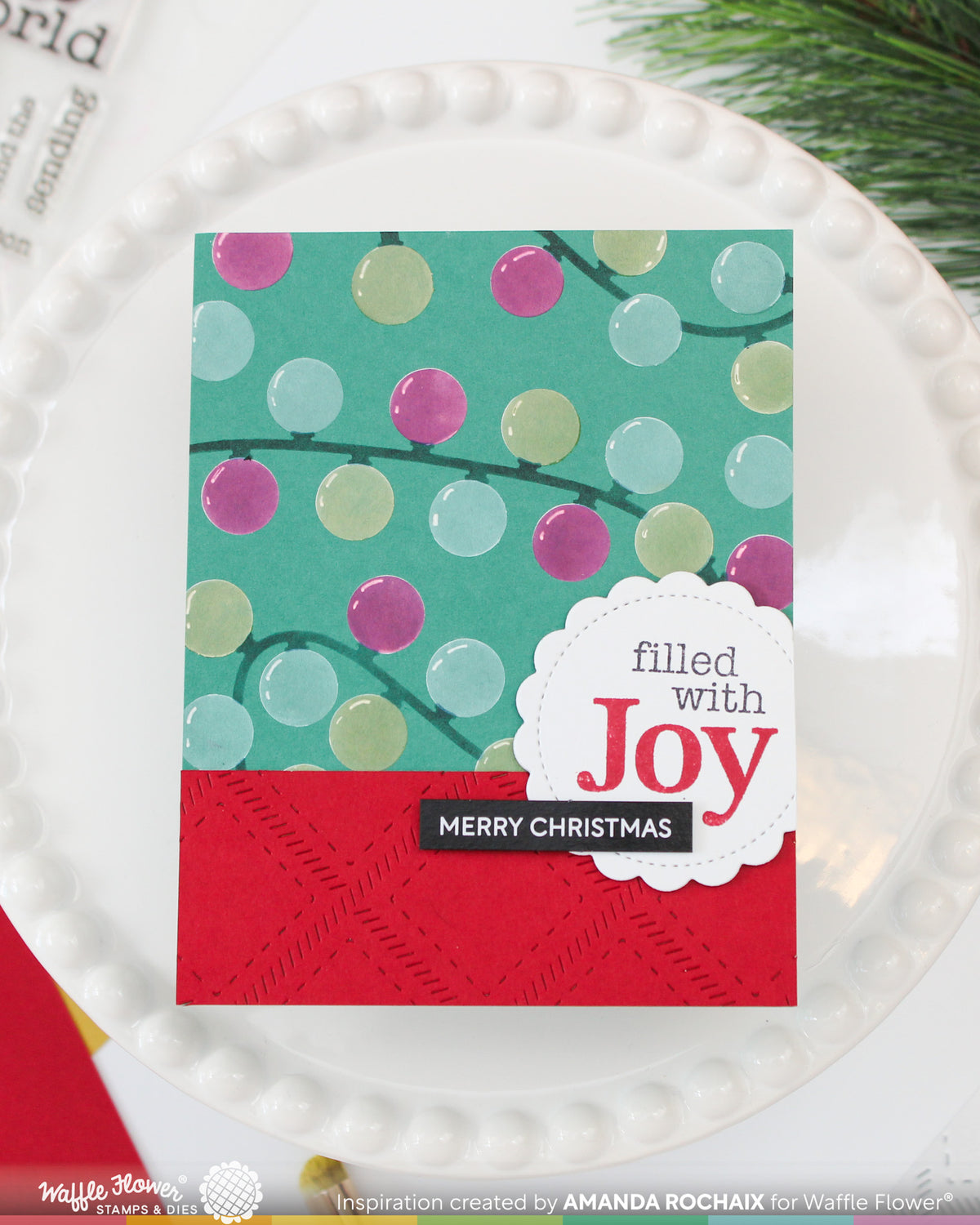 Waffle Flower Winter Lights Stencil - 421883