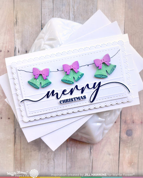 Waffle Flower Postage Collage Christmas Icons Die - 422622